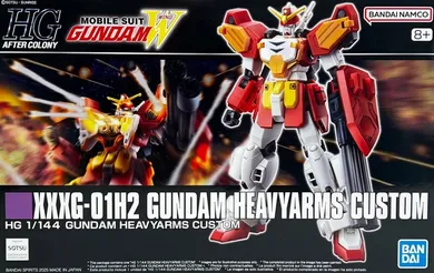 Bandai, HG After Colony, XXXG-01H2 Gundam Heavyarms Custom, model kolekcjonerski do składania, 1:144