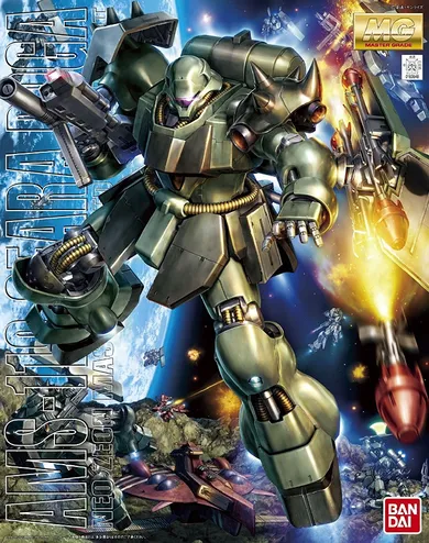 Bandai, MG, Ams-119 Geara Doga Bl, model kolekcjonerski do składania, 1:100
