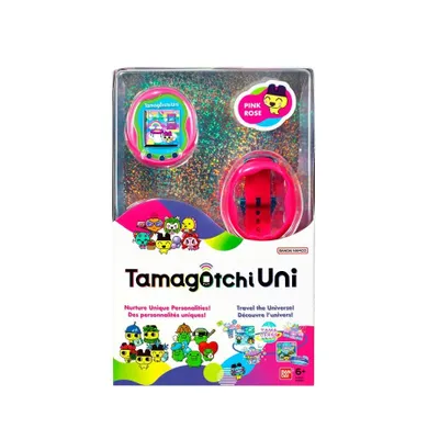 Bandai, Tamagotchi Uni, z paskiem na nadgarstek, zabawka interaktywna, Pink