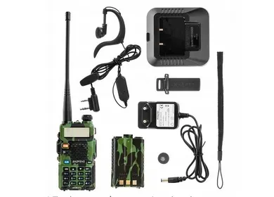 Baofeng, krótkofalówka, UV-5R HTQ 1800mAh Camo, Radiotelefon Walkie Talkie Skaner Kamuflaż