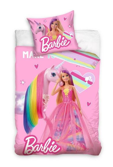 Barbie, 2-częściowy komplet pościeli, 140-200 cm