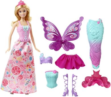Barbie, Baśniowy zestaw, lalka z akcesoriami