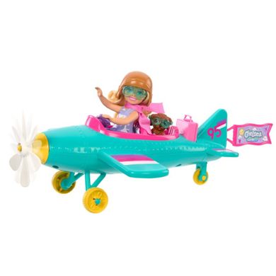 Barbie, Chelsea, samolot, zestaw z lalką i akcesoriami