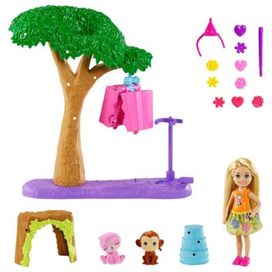 Barbie, Chelsea Urodziny z niespodzianką, zestaw z lalką i akcesoriami