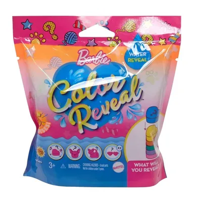 Barbie, Color Reveal, Kolorowa niespodzianka, zwierzątko z akcesoriami, 1 szt.