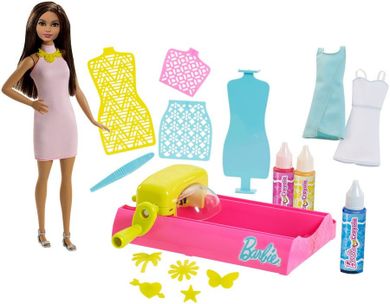 Barbie Crayola, Aplikator kolorów, zestaw kreatywny z lalką brunetką
