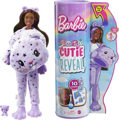 Barbie, Cutie Reveal, lalka miś z akcesoriami, seria 2