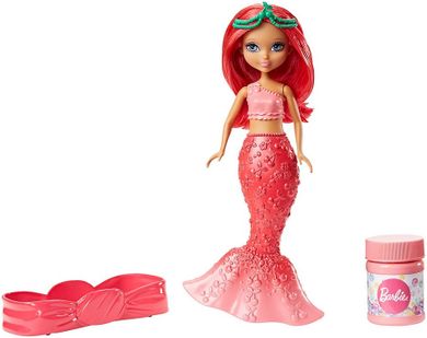 Barbie, Dreamtopia, bąbelkowe mała syrenka, czerwona