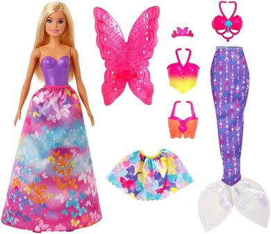 Barbie, Dreamtopia, Baśniowe przebieranki, zestaw z lalką i akcesoriami