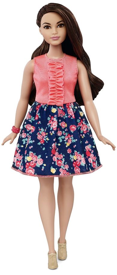 Barbie Fashionistas, Modne przyjaciółki, lalka Curvy, DMF28