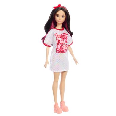 Barbie, Fashionistas, Sukienka opalizujące kropki, lalka