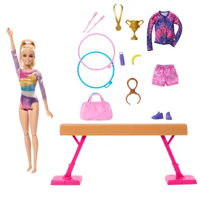 Barbie, Gimnastyczka, lalka z akcesoriami