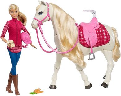 Barbie, Interaktywny koń, zestaw z lalką