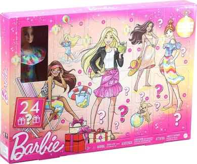 Barbie, Kalendarz adwentowy, Styl i szyk, zestaw z lalką i akcesoriami