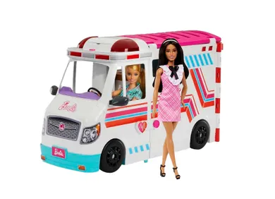 Barbie, Karetka - Mobilna klinika + lalka Fashionistas gratis