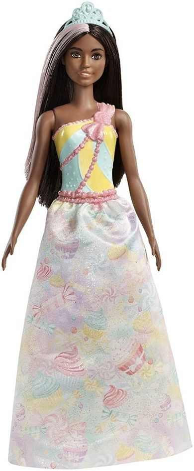 Barbie, lalka księżniczka, brunetka
