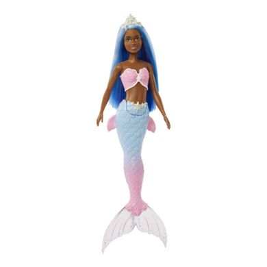 Barbie, lalka syrenka, błękitno-różowy ogon
