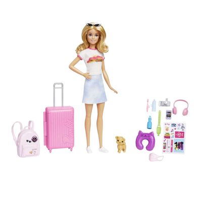Barbie, Malibu w podróży, zestaw z lalką i akcesoriami