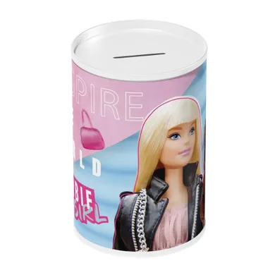 Barbie, metalowa skarbonka, 10-15 cm