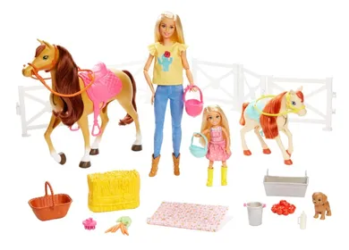 Barbie, Stadnina Koni, zestaw z lalkami i akcesoriami