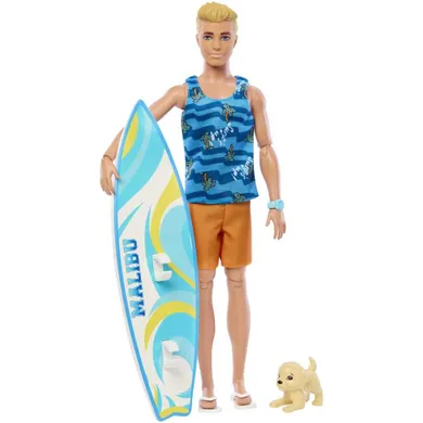 Barbie, Surfer Ken, lalka z akcesoriami