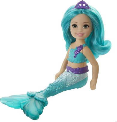 Barbie, Syrenka Chelsea, mała laleczka #4, niebieska