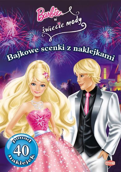 Barbie w świecie mody. Bajkowe scenki z naklejkami