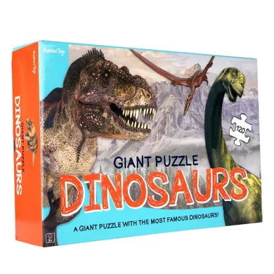 Barbo Toys, dinozaury, gigantyczne puzzle, 120 elementów
