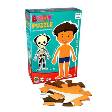 Barbo Toys, gigantyczne puzzle, moje ciało, chłopiec, 26 elementów