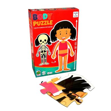 Barbo Toys, gigantyczne puzzle, moje ciało, dziewczynka, 26 elementów