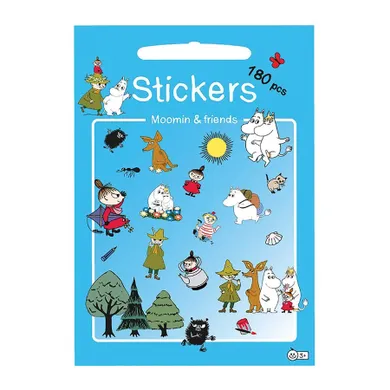 Barbo Toys, Muminki, Przyjaciele, zestaw 180 naklejek