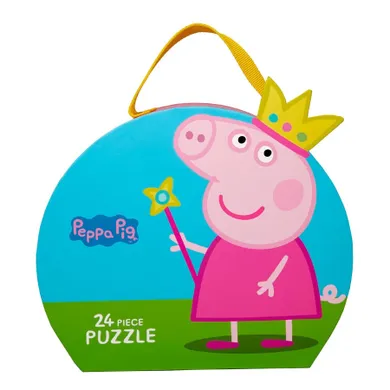 Barbo Toys, Świnka Peppa, Księżniczka Peppa, puzzle w ozdobnej walizce, 24 elementy