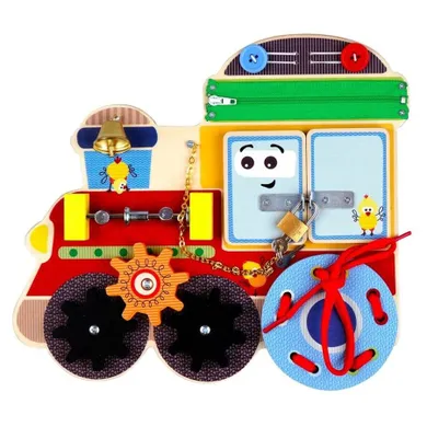 Barbo Toys, tablica manipulacyjna, edukacyjna, pociąg