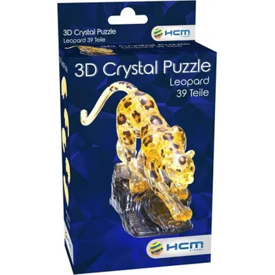 Bard, Crystal Puzzle, Leopard, puzzle 3D, 39 elementów