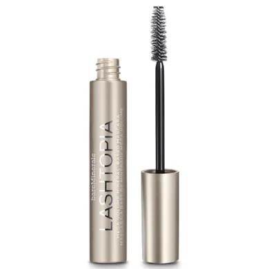 bareMinerals, Lashtopia Mega Volume Mineral-Based Mascara, tusz do rzęs zwiększający objętość, Ultimate Black, 12 ml