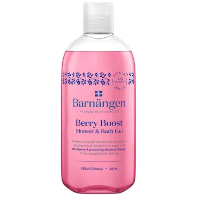 Barnängen, Berry Boost Shower & Bath Gel, żel do kąpieli i pod prysznic z olejkiem z czarnych jagód, 400 ml