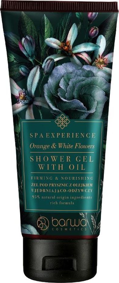 Barwa Cosmetics, SPA Experience, żel pod prysznic z olejkiem ujędrniająco-odżywczy, orange&white flowers, 200 ml