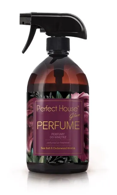 Barwa, Perfect House Glam, perfumy do wnętrz, Sea salt & cedarwood, 500 ml