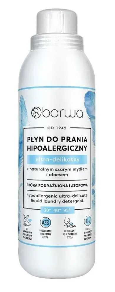 Barwa, płyn do prania hipoalergiczny, ultra-delikatny, 1000 ml