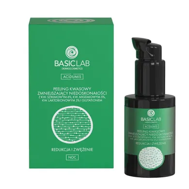 BasicLab, Acidumis, peeling kwasowy zmniejszający niedoskonałości, 30 ml
