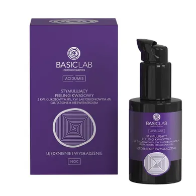 BasicLab, Acidumis, stymulujący peeling kwasowy, 30 ml