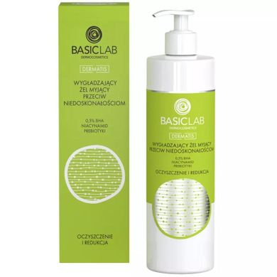 BasicLab, Dermatis, wygładzający żel myjący przeciw niedoskonałościom z 0.5% BHA, 300 ml