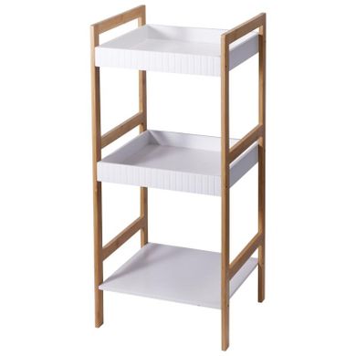 Bathroom Solutions, Forma, słupek łazienkowy, bambusowy, 36-33-80 cm