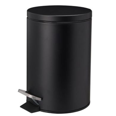 Bathroom Solutions, Noni, kosz na śmieci, metalowy z pokrywą, 3l