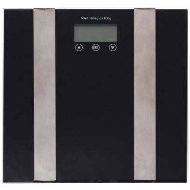 Bathroom Solutions, waga elektroniczna łazienkowa, czarna, 180 kg