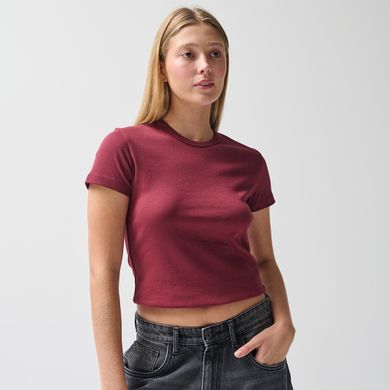 Bawełniany t-shirt o krótszym kroju NOWEAR