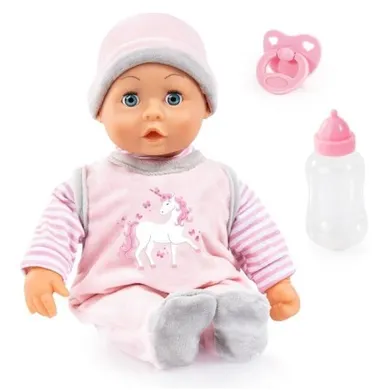 Bayer Design, First Words Baby, interaktywna lalka bobas, 38 cm