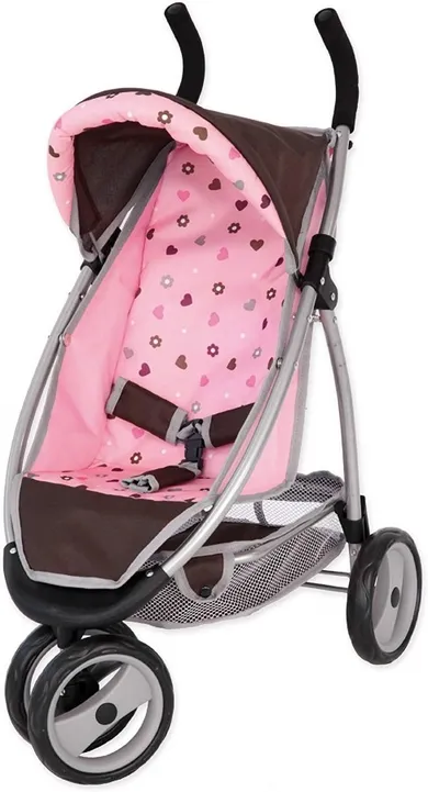 Bayer Design, Jogger, wózek spacerowy sportowy, dla lalek, róż+brąz