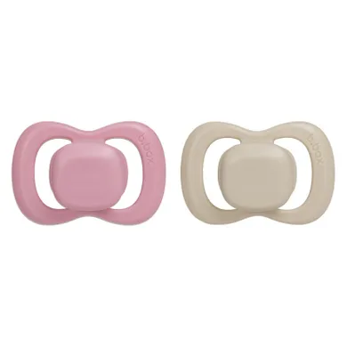 b.box, smoczek symetryczny, 6m+, jagoda/róż, 2 szt.