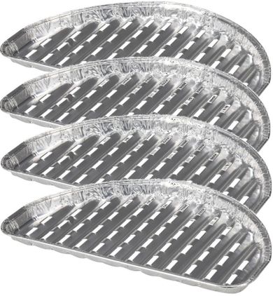 BBQ, Half, aluminiowe tacki na grilla, 4 szt.